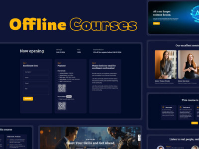Landing Page For Offline Cours